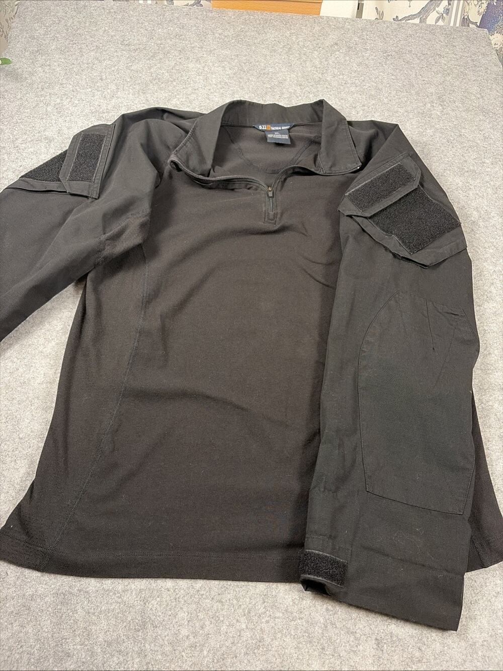 511 Tactical Series Black Quarter Zip Cotton Blend Pullover Jacket Xl